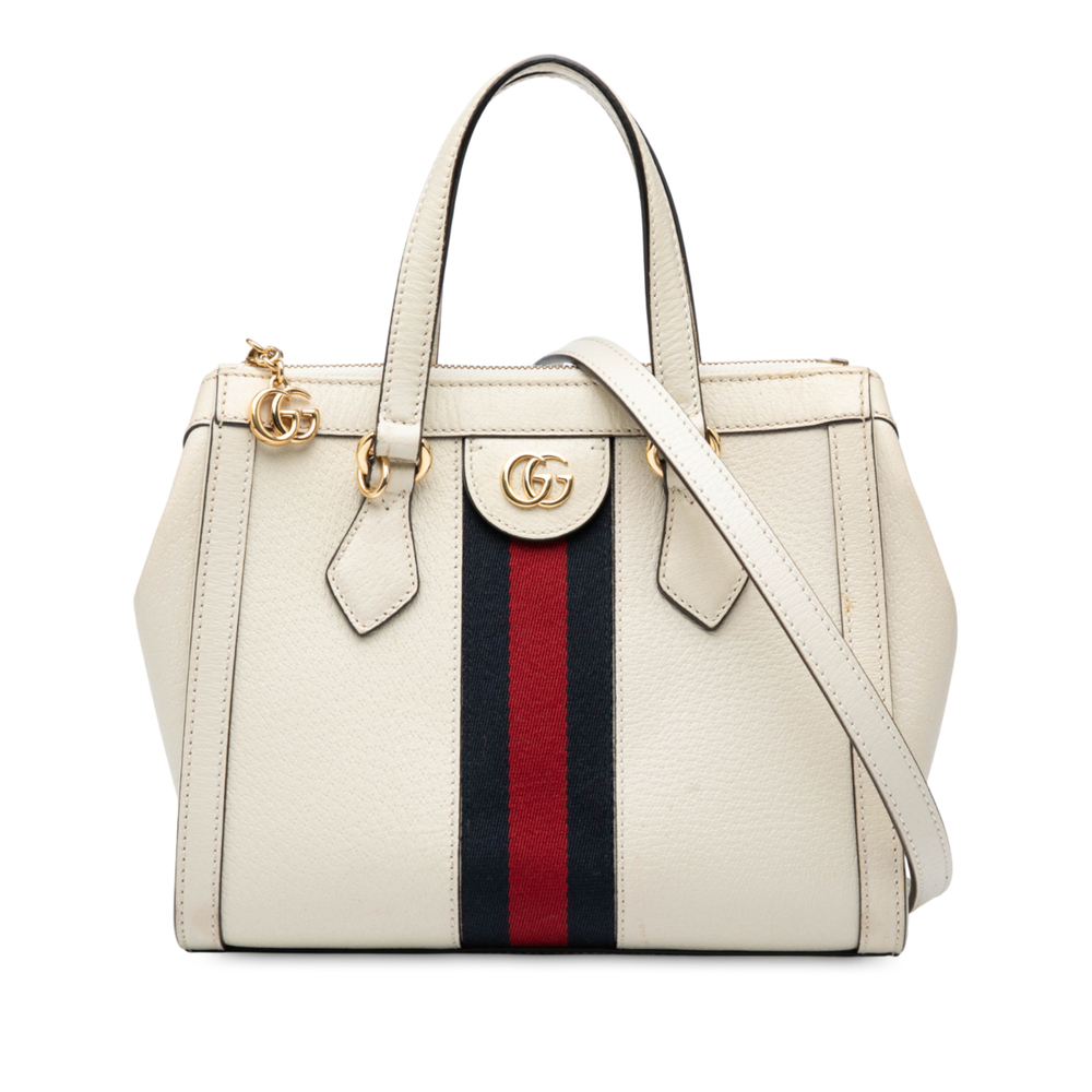 Pre-Loved Gucci Small Leather Ophidia Satchel